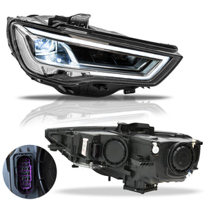 Faros Audi A3 13-16 Full LED para versión con xenón Performance