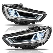 Cargar imagen en el visor de la galería, Faros Audi A3 13-16 Full LED para versión con xenón Performance