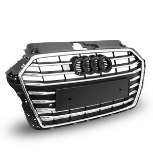 Parrilla Audi A3 17-20 c/moldura cromo