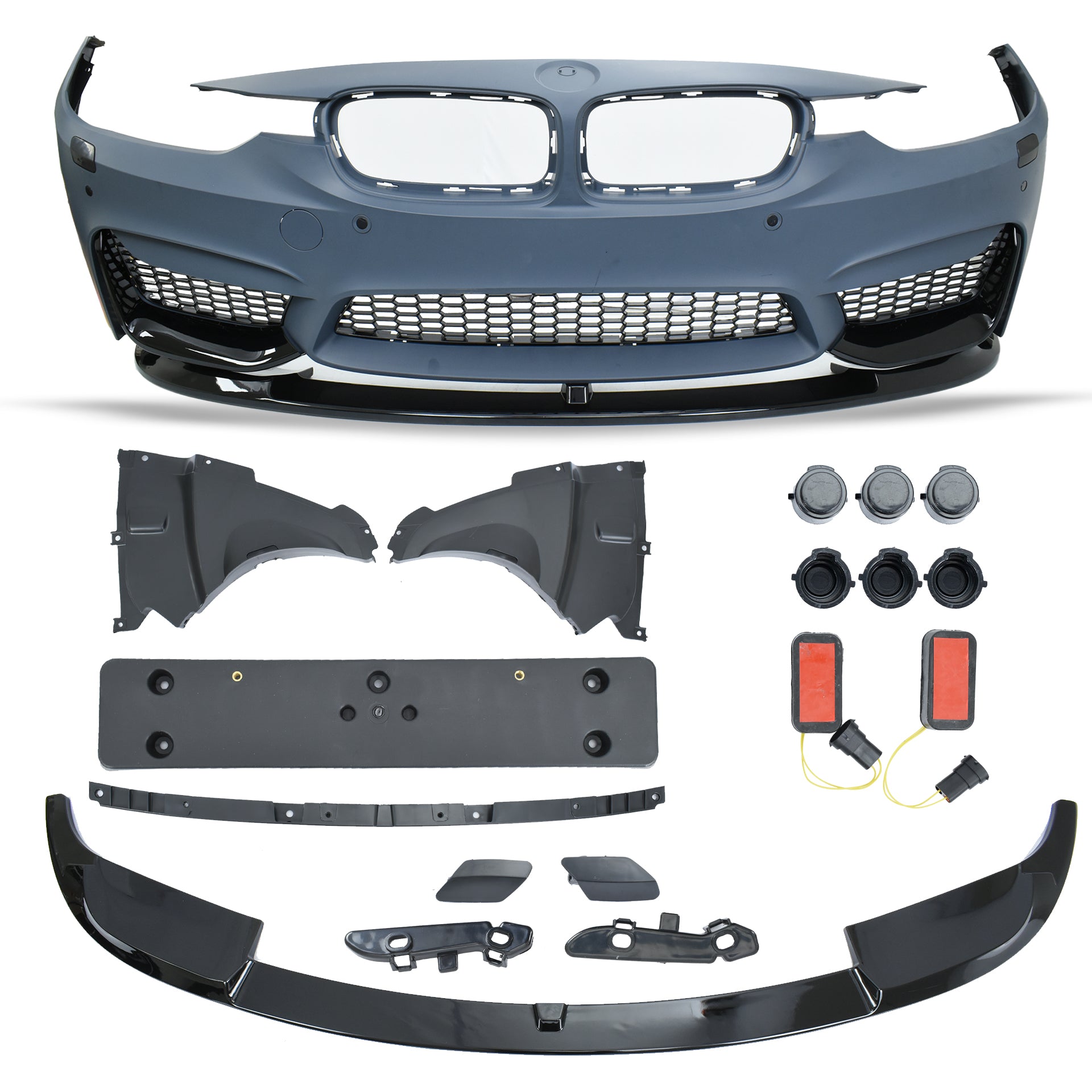 Defensa delantera Bmw M3 12-19 completa con accesorios