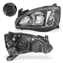 Load image into Gallery viewer, Faro Corsa Tornado 03-08 liso negro izquierdo