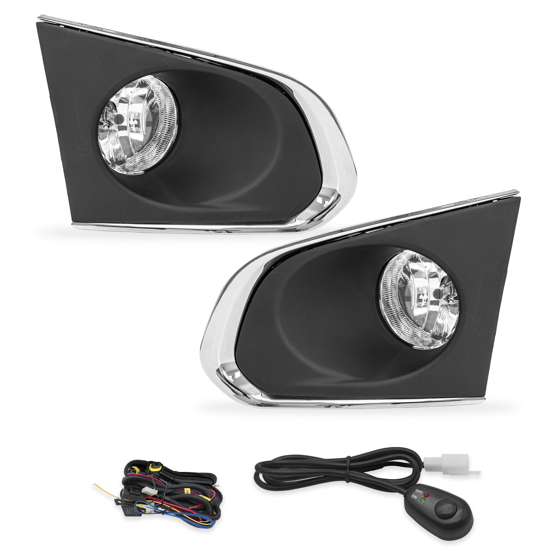 Kit Faros de niebla Trax 13-16 c/arnes switch Universal y focos