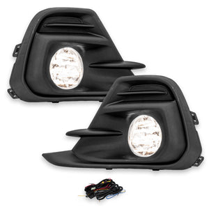 Kit faros de niebla Spark 17-18 c/arnes switch oem y focos Filo Cromo H16