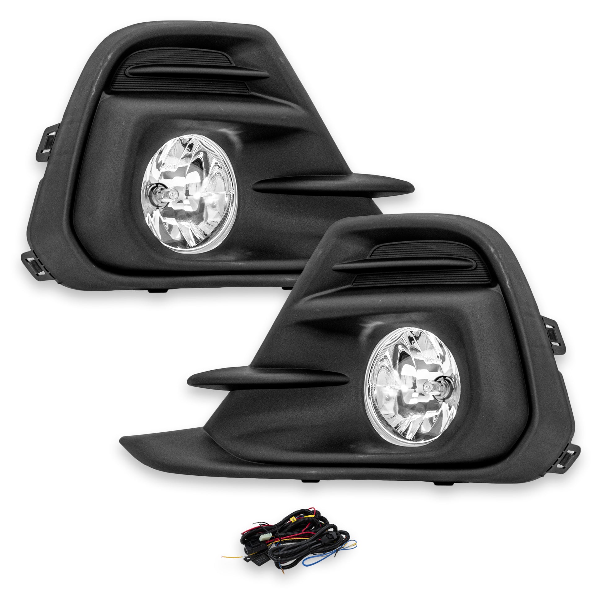 Kit faros de niebla Spark 17-18 c/arnes switch oem y focos Filo Cromo H16