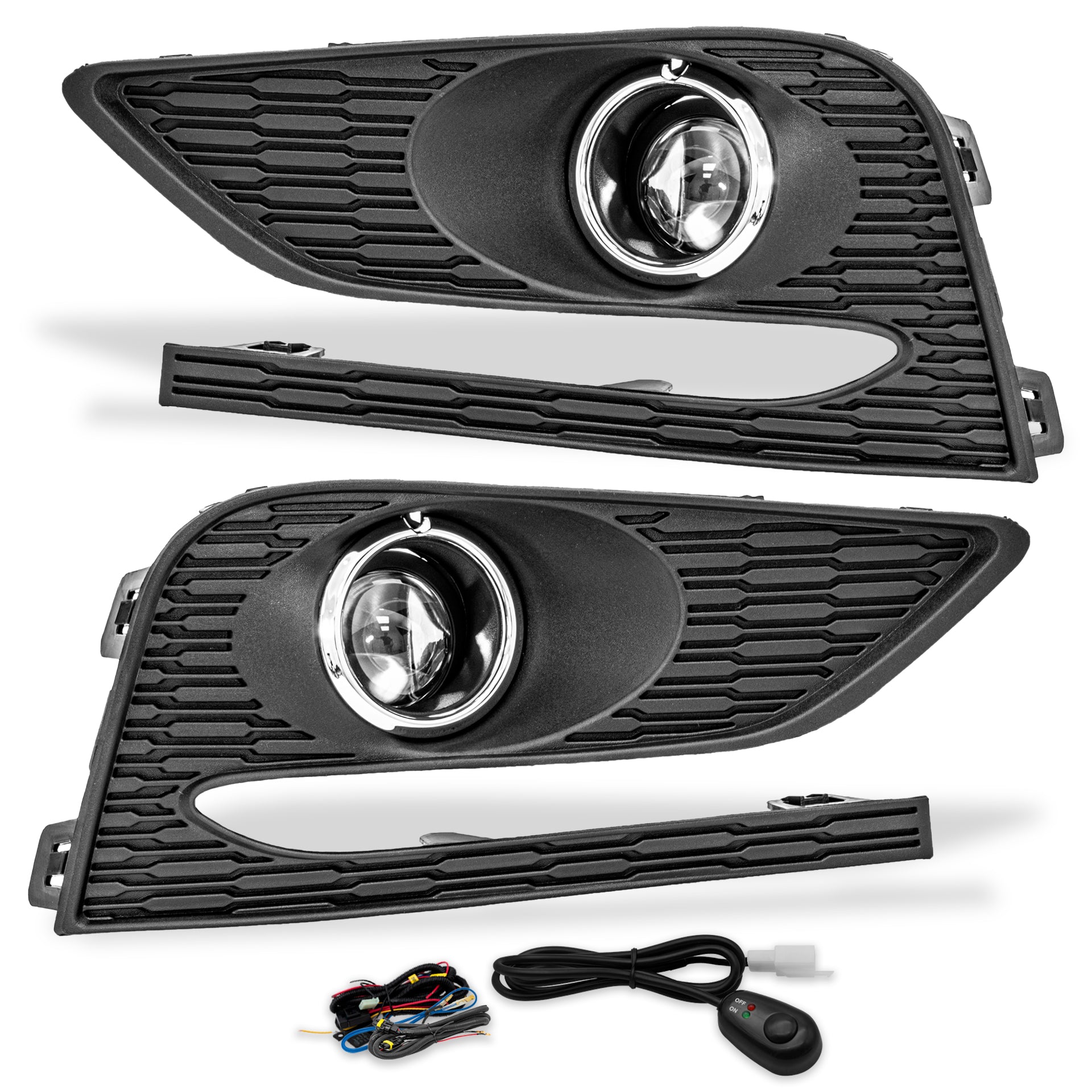 Kit faros de niebla Cruze 17-20 c/arnes switch Universal y focos 881