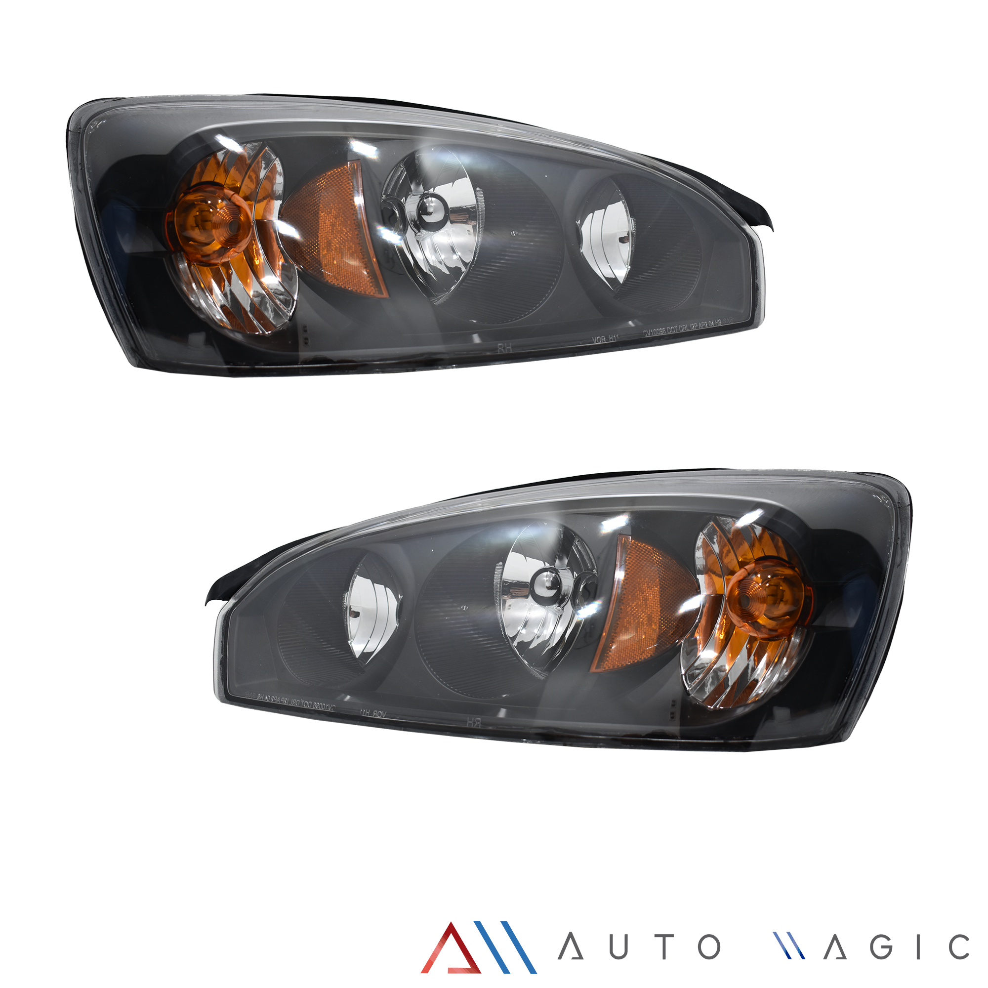 Faros Chevrolet Malibu 2004 2005 2006 2007 Fondo Negro