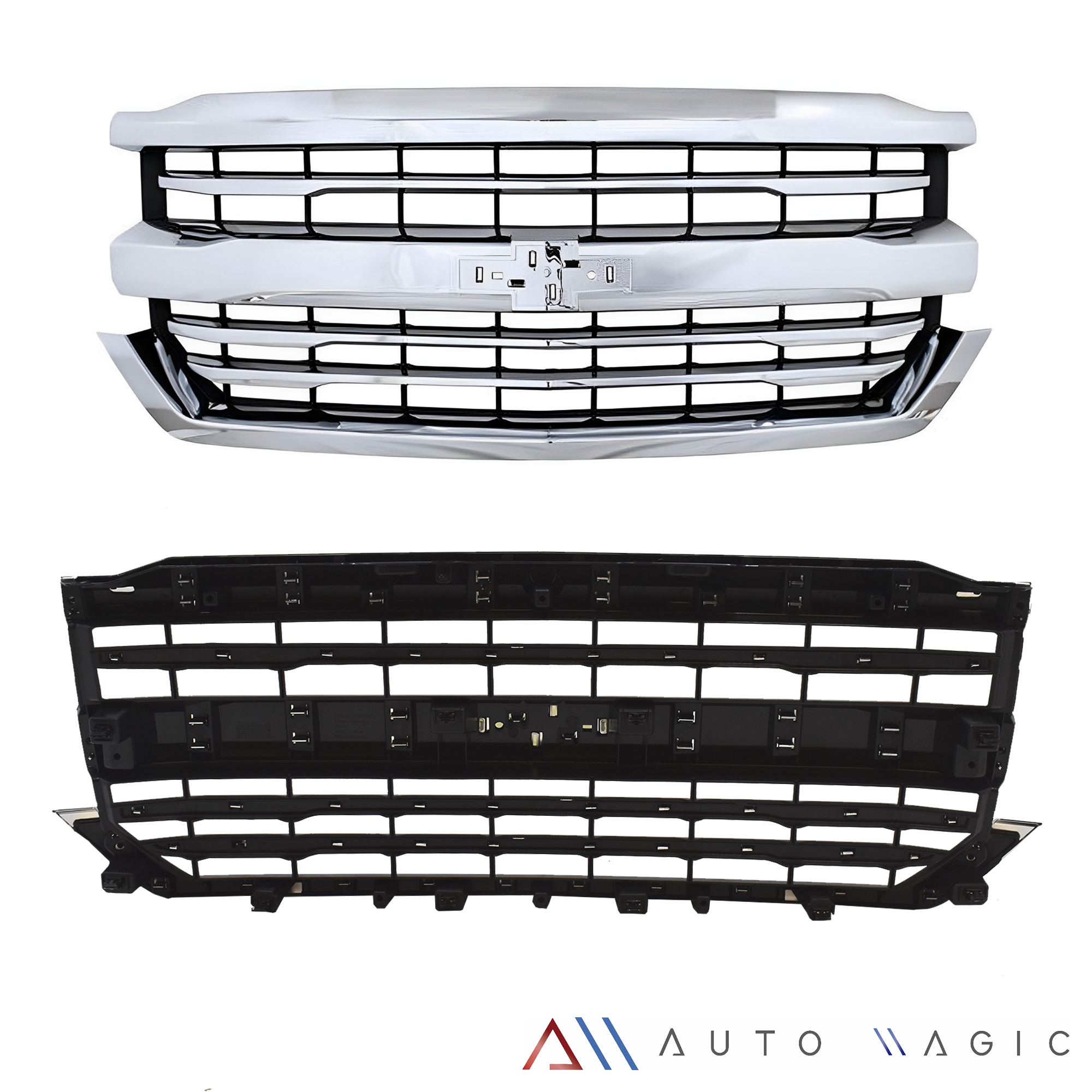 Parrilla Silverado 16-18 c/moldura cromo