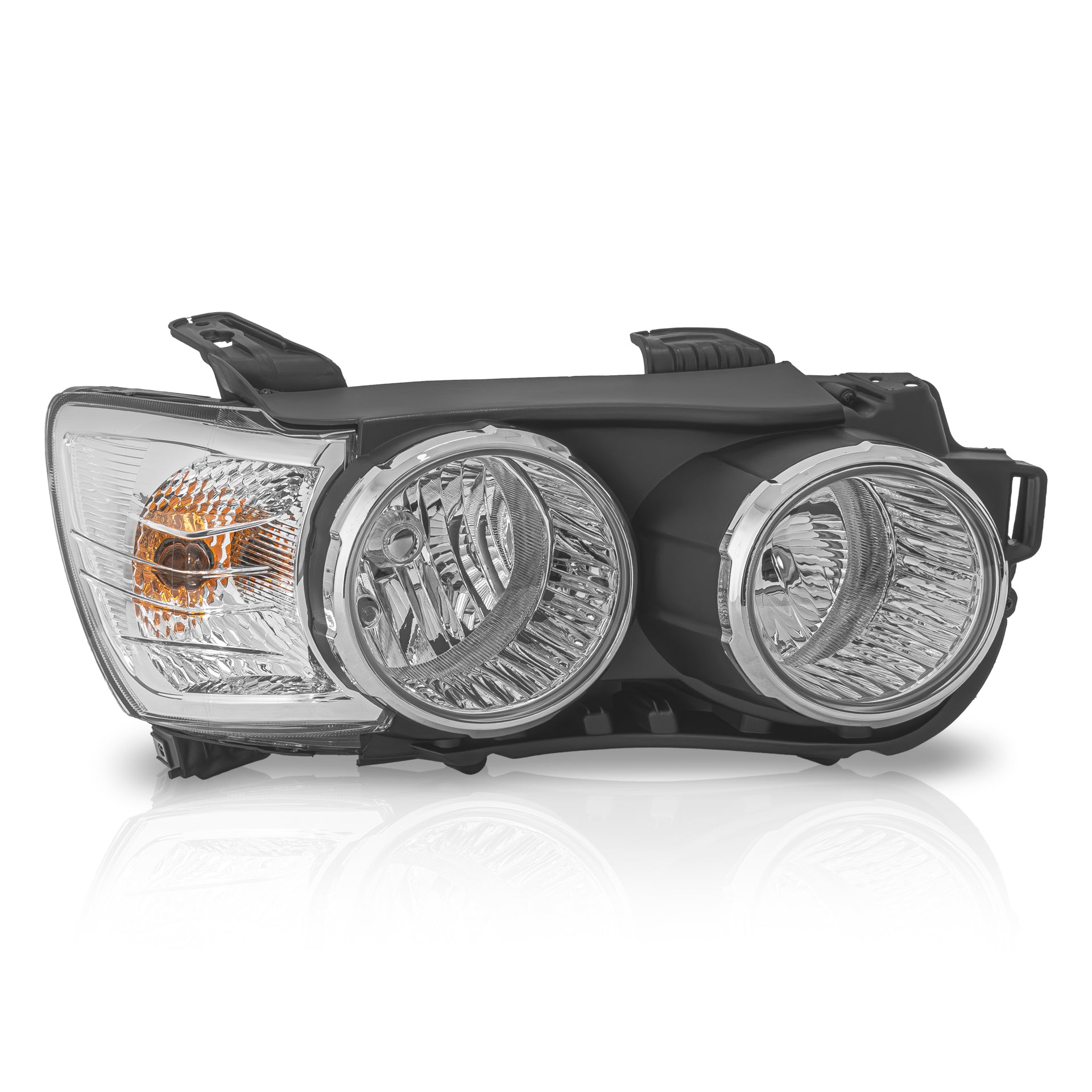 Faro Sonic 12-16 ltz c/aros cromados s/reflejante derecho