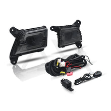 Cargar imagen en el visor de la galería, Kit de faros antiniebla Silverado 19-20 Rst/Ltz/Trail Boss/High Country Negros con interruptor de arnés de cableado Universal LED