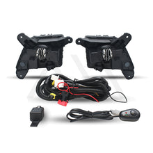 Cargar imagen en el visor de la galería, Kit de faros antiniebla Silverado 19-20 Rst/Ltz/Trail Boss/High Country Negros con interruptor de arnés de cableado Universal LED