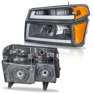 Faros Colorado 04-12 LED fondo cromo