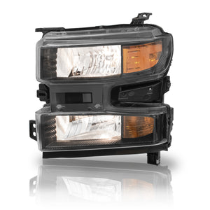 Faro Silverado cheyenne 19-22 negro izquierdo