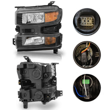 Load image into Gallery viewer, Faro Silverado cheyenne 19-22 negro izquierdo