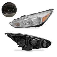 Load image into Gallery viewer, Faro Focus 15-17 c/luz de dia led cromo izquierdo