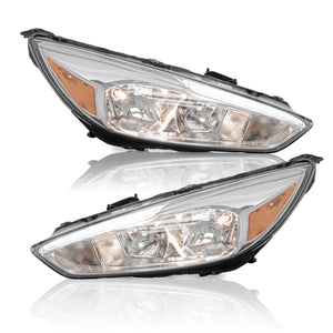 Faro Focus 15-17 c/luz de dia led cromo izquierdo