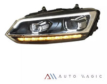 Cargar imagen en el visor de la galería, Faros Vento Polo 14-22 doble lupa, DRL direccionales LED secuenciales, H7 sin focos Performance