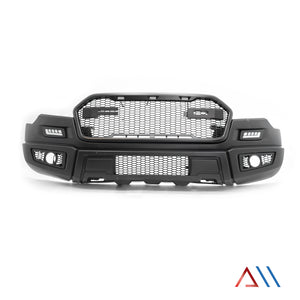 Defensa delantera Ranger 17-20 conversion con faros, rejillas parrilla