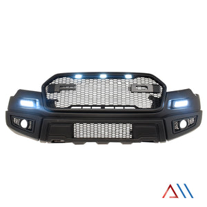 Defensa delantera plastico DRL led y faros de niebla  Ranger 17-20