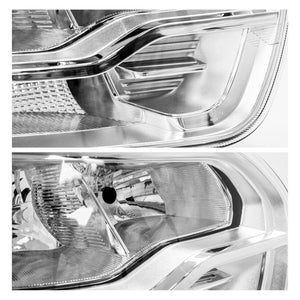 Faro transit furgoneta 14-16 cromo izquierdo