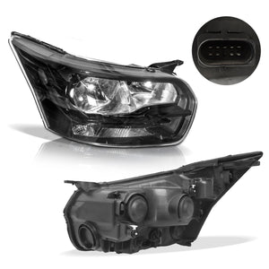 Faro transit van 14-16 negro derecho