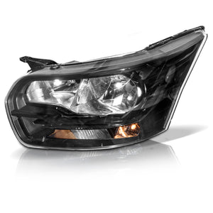 Faro transit van 14-16 negro izquierdo