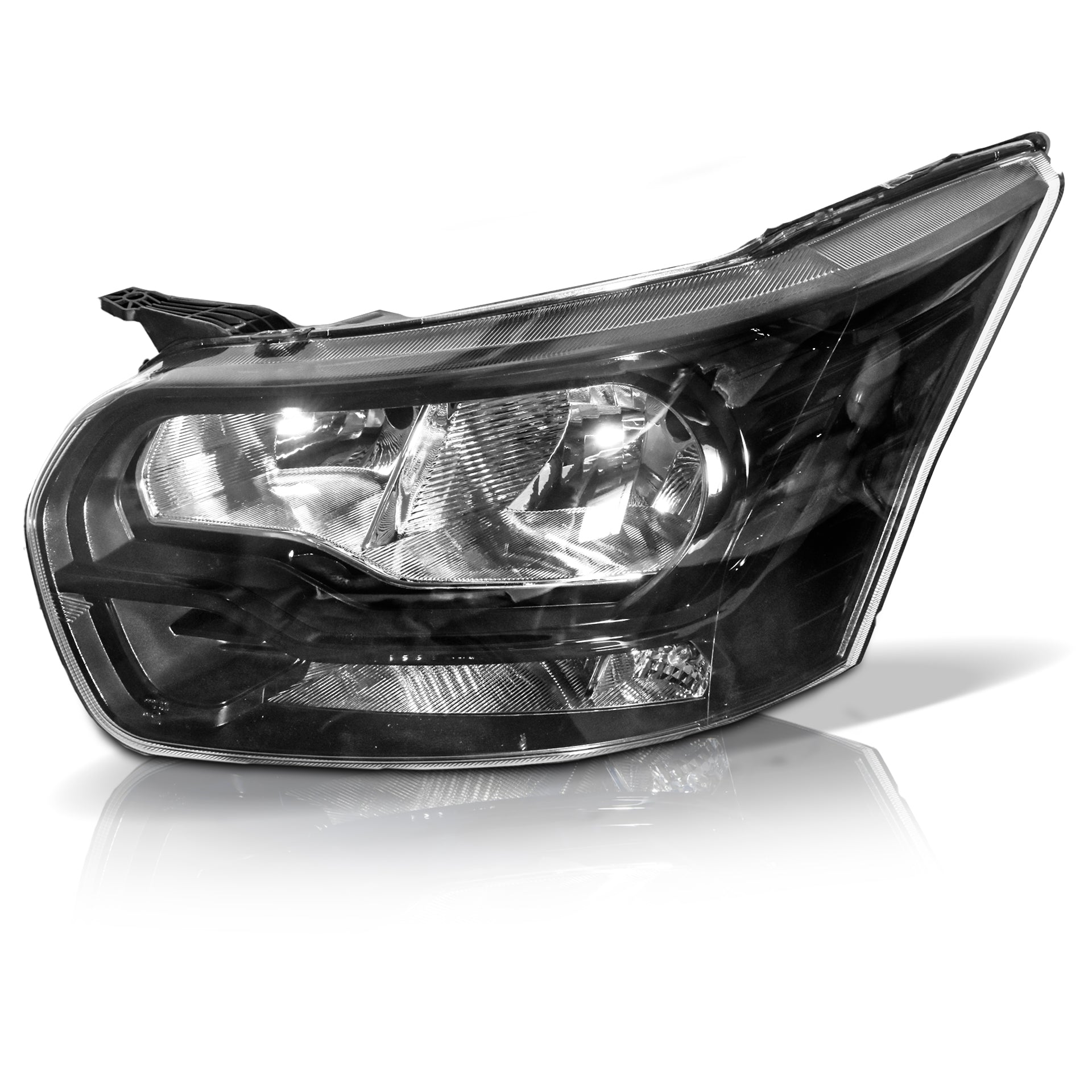 Faro transit van 14-16 negro izquierdo