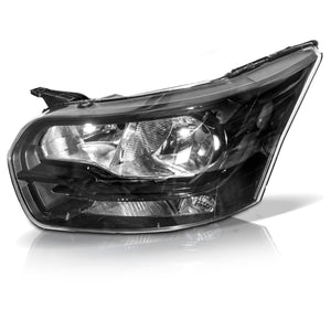 Faro transit van 14-16 negro izquierdo