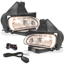 Cargar imagen en el visor de la galería, Kit faros de niebla Mustang 99-03 c/arnes switch Universal y focos 899