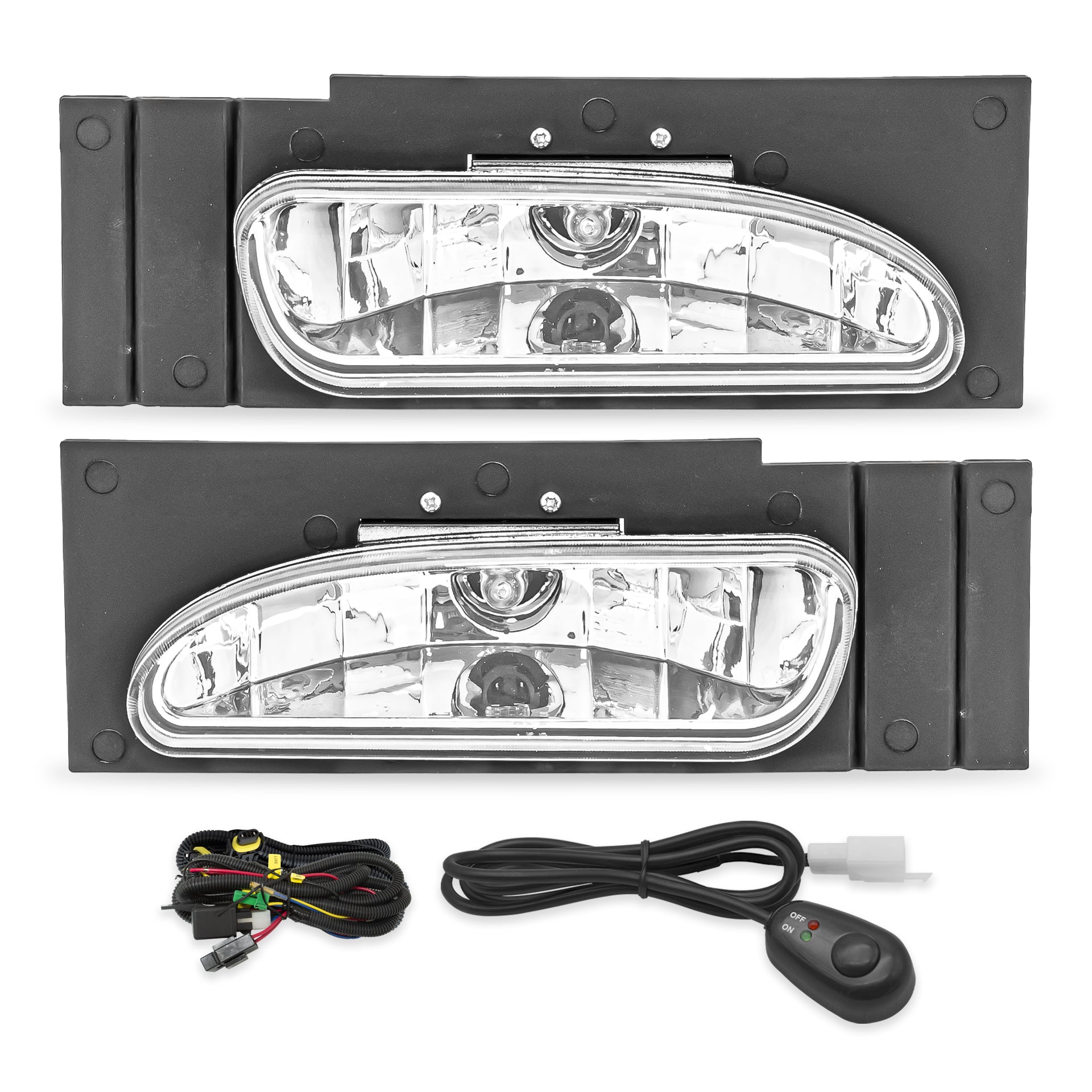 Kit faros de niebla MUSTANG 94-98 KIT c/arnes y switch universal
