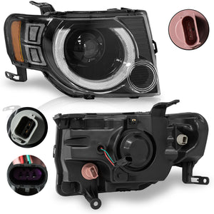 Faros Escape 08-12 c/lupa y luz de dia Performance