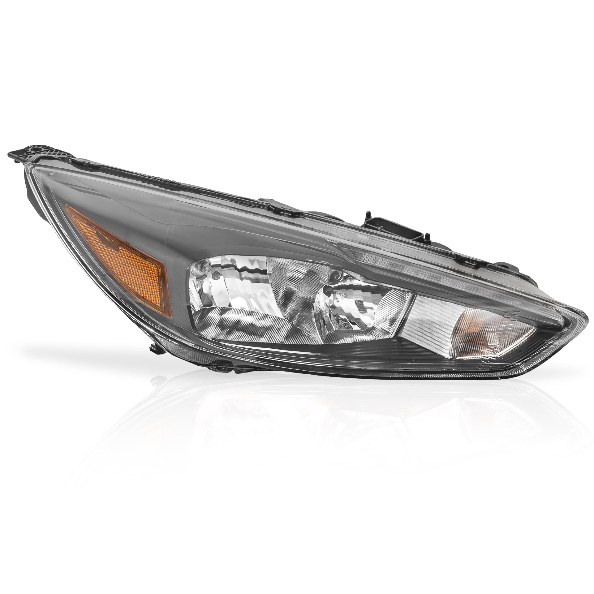 Faro Focus 15-17 c/luz de dia led negro derecho