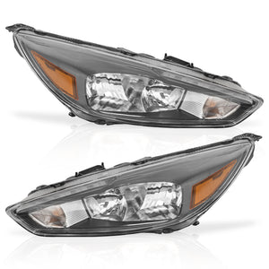 Faro Focus 15-17 c/luz de dia led negro derecho