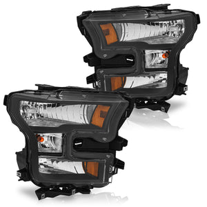 Faros F150 Lobo 15-17 c/focos negros