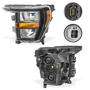 Faro F150 Lobo 21-23 c/focos negro izquierdo