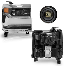 Load image into Gallery viewer, Faro Silverado cheyenne 16-18 Full led c/luz de dia, c/led cromo derecho