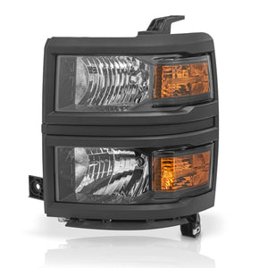 Faro Silverado cheyenne 14-15 negro izquierdpo
