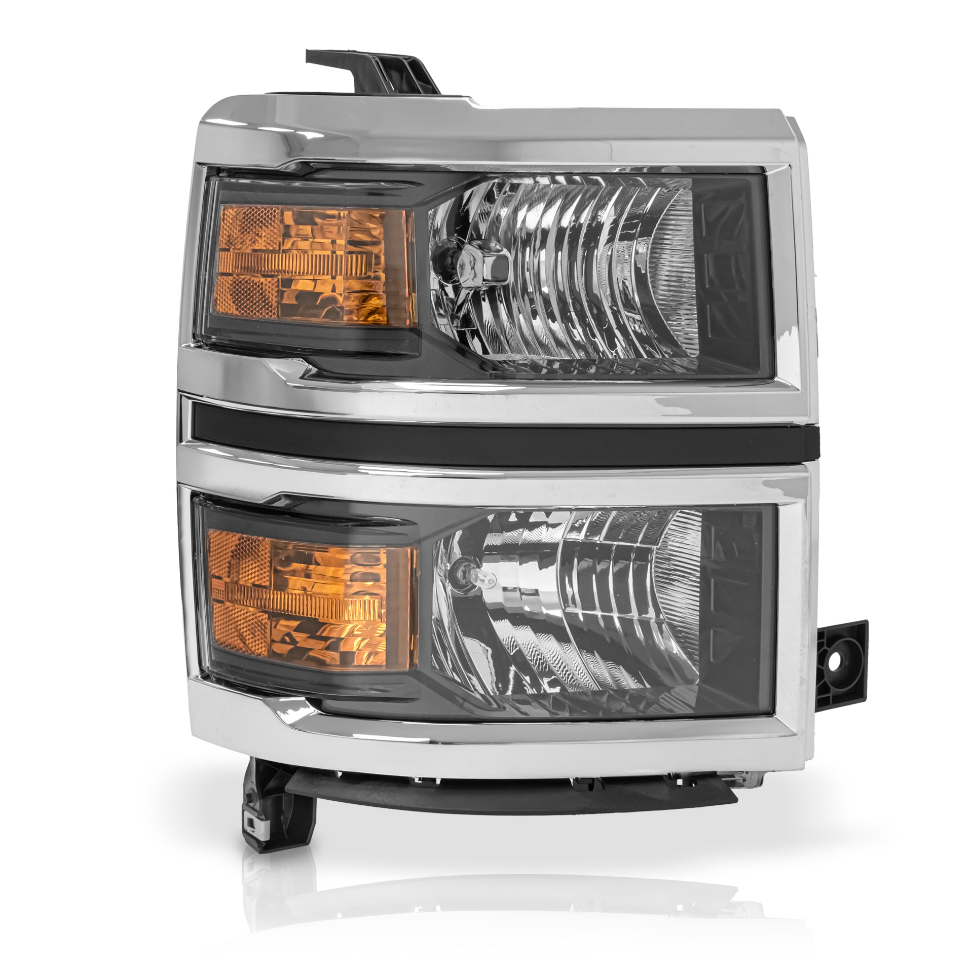 Faro Silverado cheyenne 14-15 cromo derecho