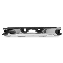 Load image into Gallery viewer, Defensa trasera Silverado cheyenne 19-22 c/sensor p/2 escapes completa c/sportes cromo