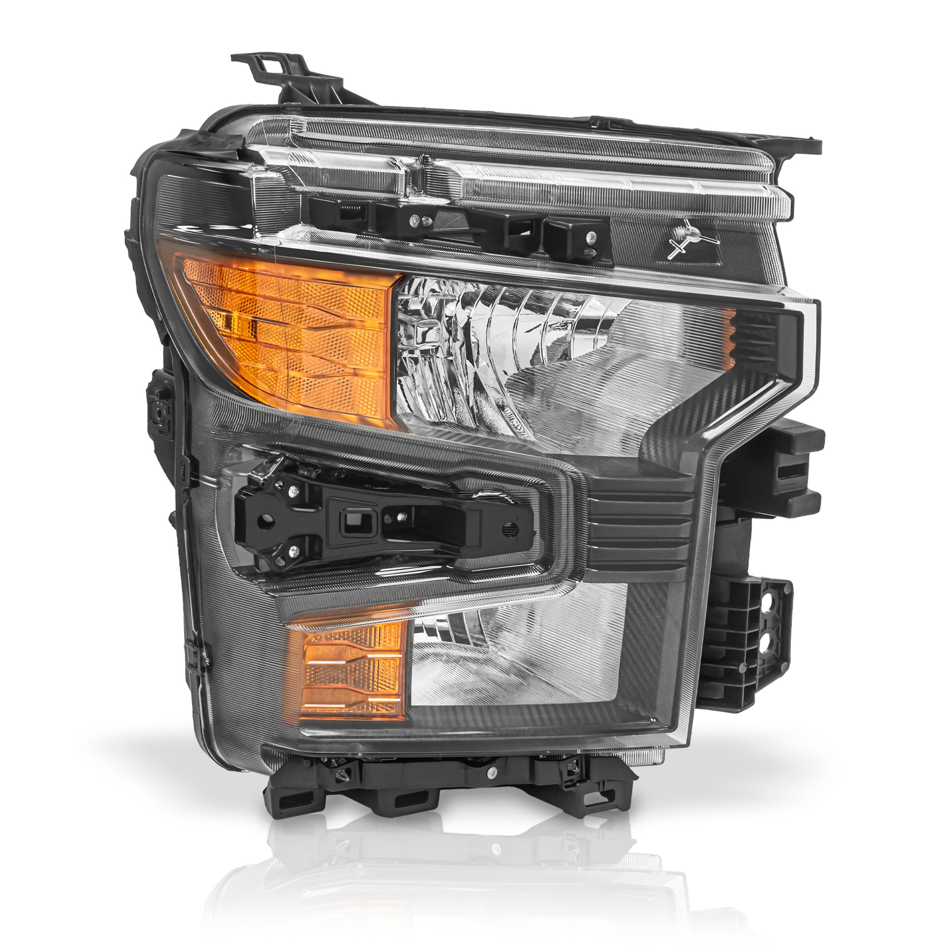 Faro Silverado cheyenne 23-25 Negro c/foco Der.