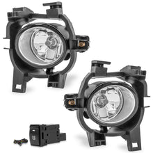 Cargar imagen en el visor de la galería, Kit Faros de niebla Np300 Frontier 17-20 con filo cromo, cables, interruptor oem y focos H11