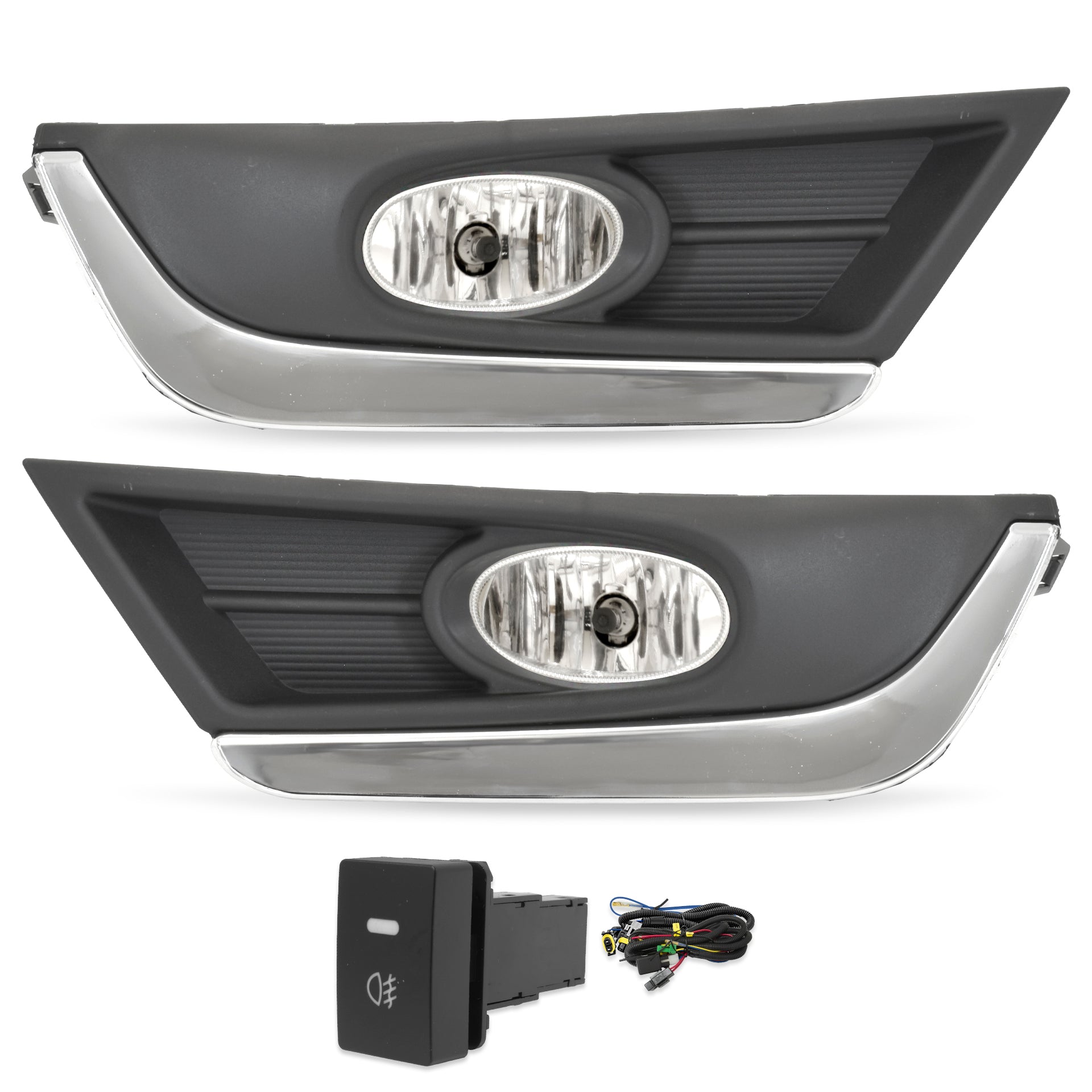Kit faros de niebla CR-V 17-18 c/arnes, switch oem y focos H8