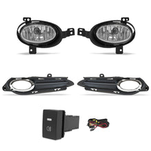 Cargar imagen en el visor de la galería, Kit faros de niebla HR-V 15-18 c/aro cromo c/arnes, switch oem y focos H8