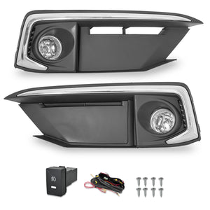 Kit faros de niebla Civic sedan 19-21 4ptsc/arnes switch oem y focos H11