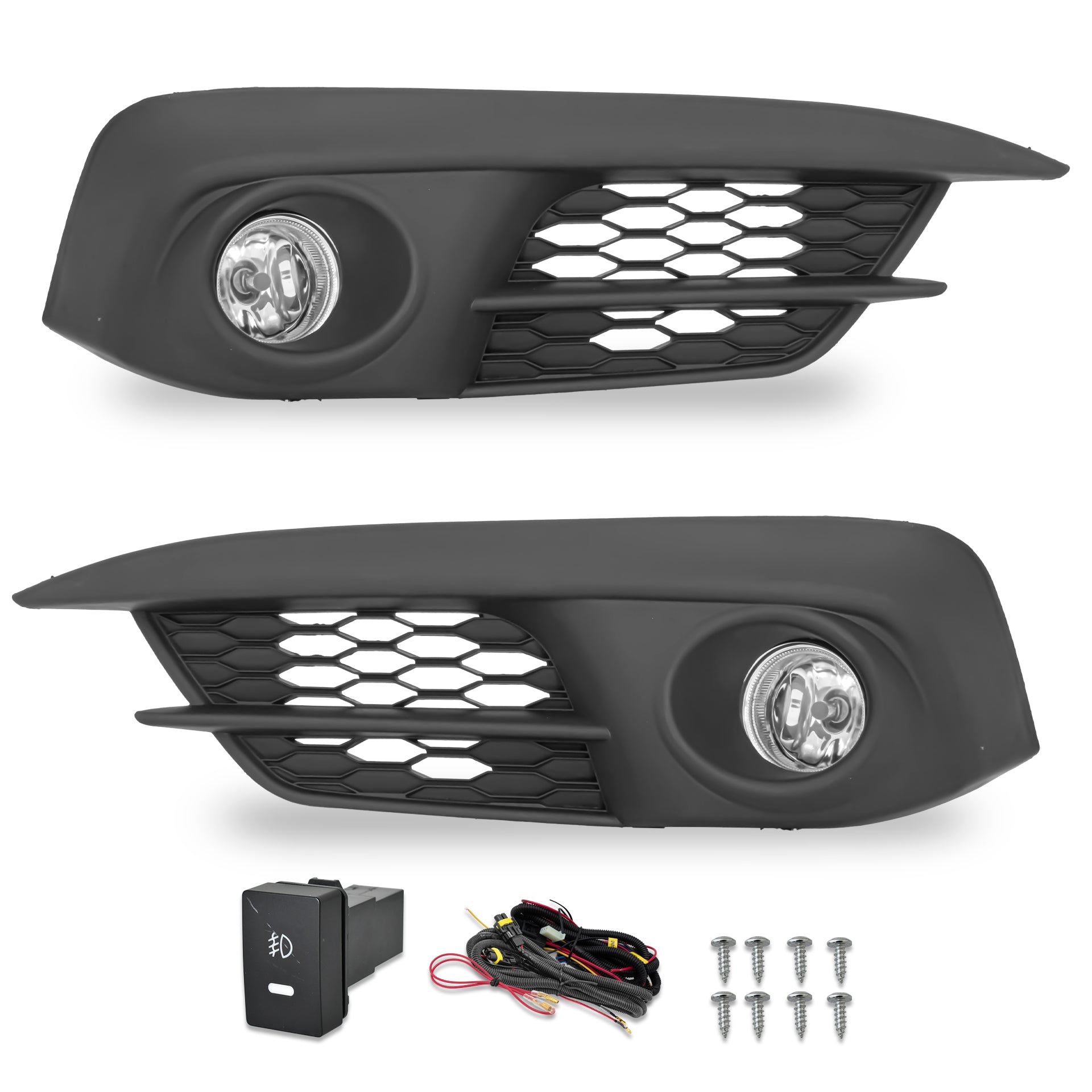 Kit faros de niebla Civic sedan 16-18 4pts c/arnes switch oem y focos H11