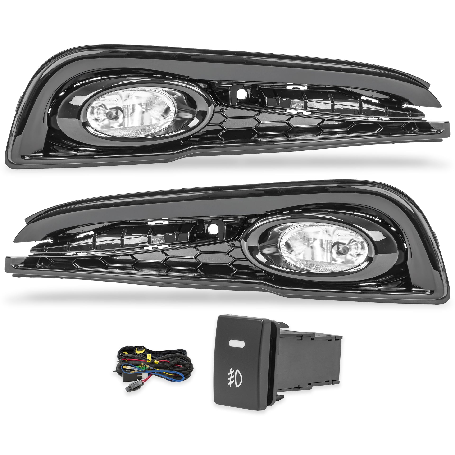 Kit faros de niebla Civic sedan 13-15 4ptsc/arnes switch oem y focos H11