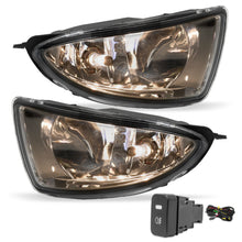 Cargar imagen en el visor de la galería, Kit faros de niebla Civic sedan 04-05 c/arnes, switch oem y focos H8