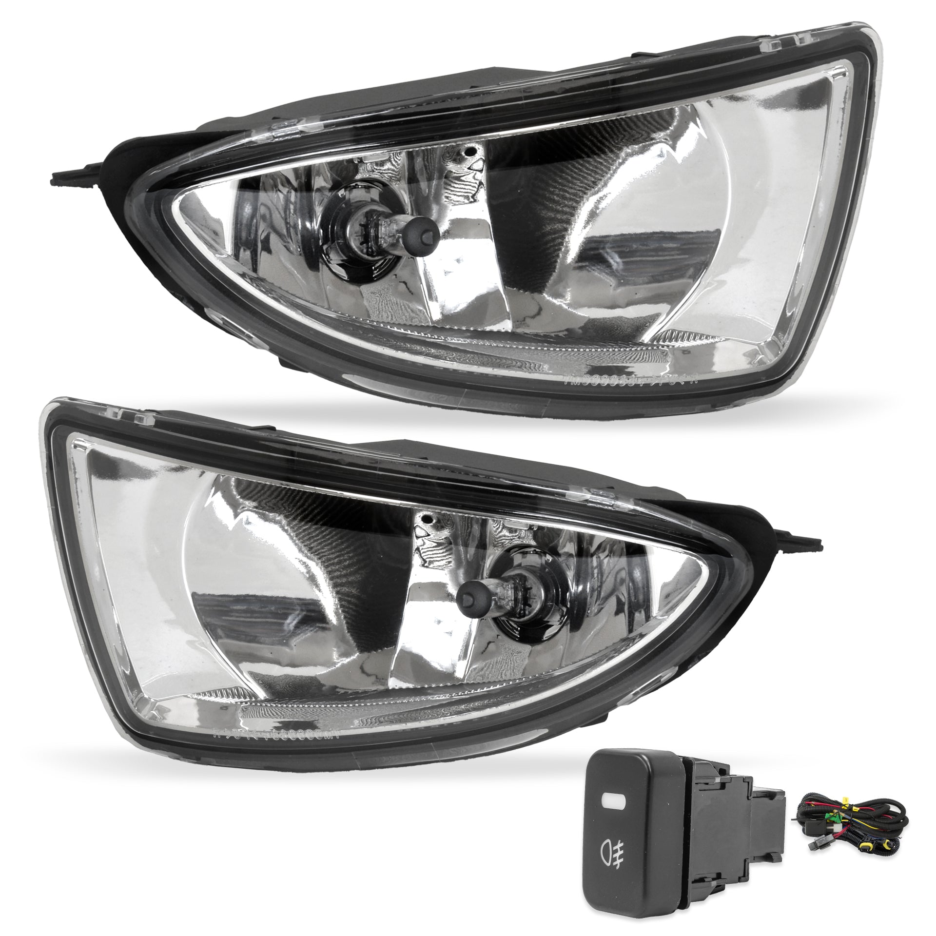 Kit faros de niebla Civic sedan 04-05 c/arnes, switch oem y focos H8