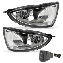 Cargar imagen en el visor de la galería, Kit faros de niebla Civic sedan 04-05 c/arnes, switch oem y focos H8