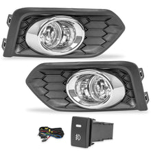 Cargar imagen en el visor de la galería, Kit faros de niebla City 18-20 filo cromo c/arnes switch oem y focos H11