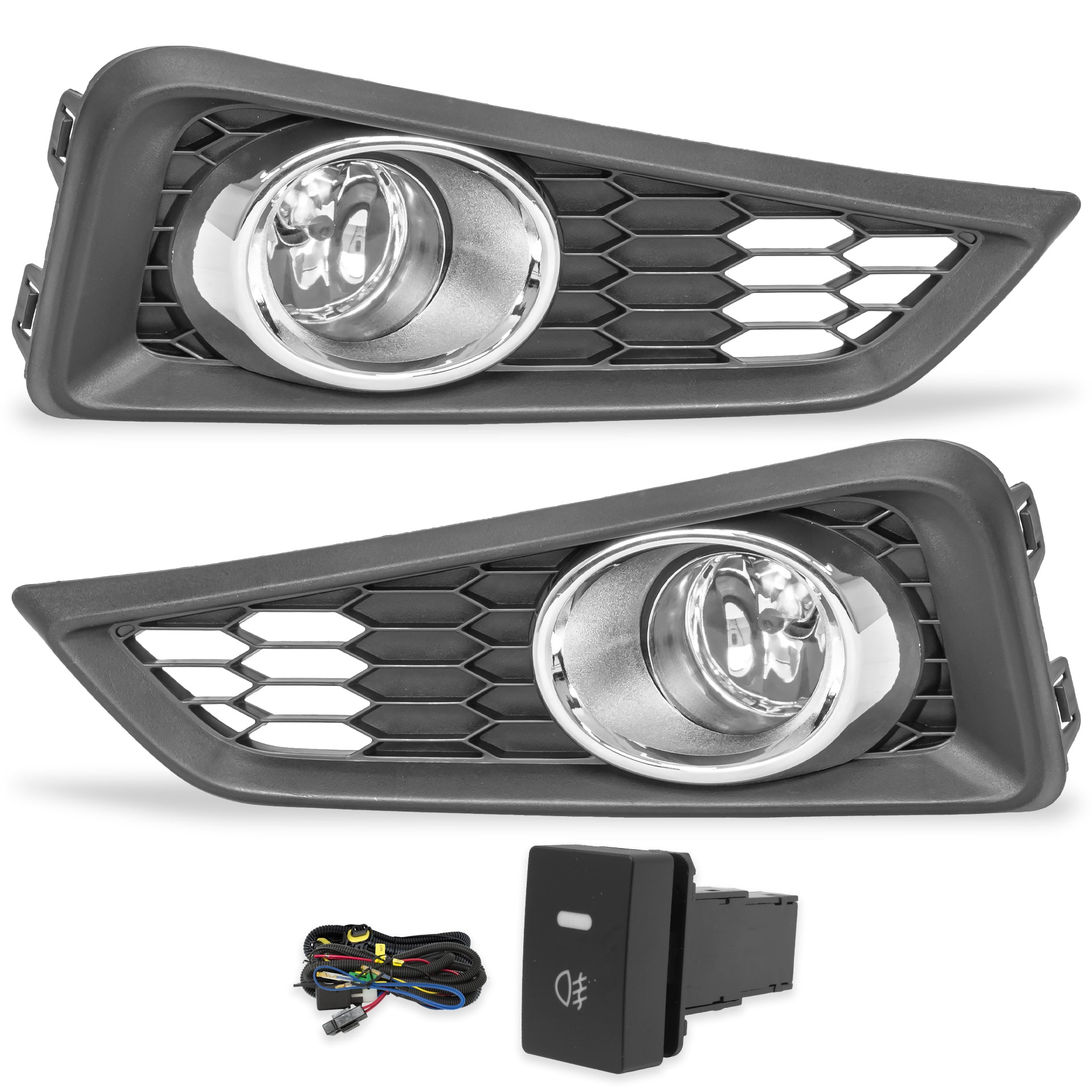 Kit faros de niebla City 14-17 c/arnes switch oem y focos H11